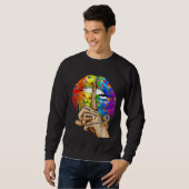Sweatshirt Les lèvres ne jugent pas ce que vous ne comprenez (Devant entier)