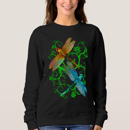 Sweatshirt Les libellules dans le jardin (Devant)