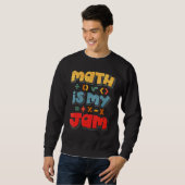 Sweatshirt Les maths, c'est ma confiture (Devant entier)