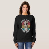 Sweatshirt Les maths ne posent pas de problème Llama Enseigna (Devant entier)