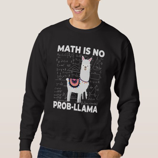Sweatshirt Les maths ne sont pas un problème pour le professe (Devant)