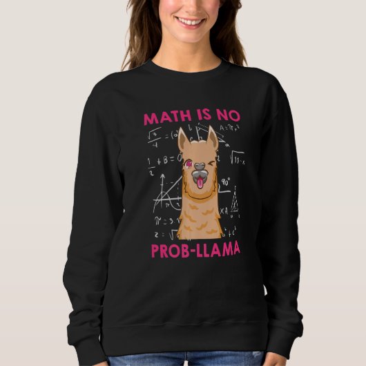 Sweatshirt Les maths ne sont pas un problème pour le professe (Devant)