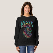 Sweatshirt Les maths sont simples comme Pi Pi Bonne fête de (Devant entier)