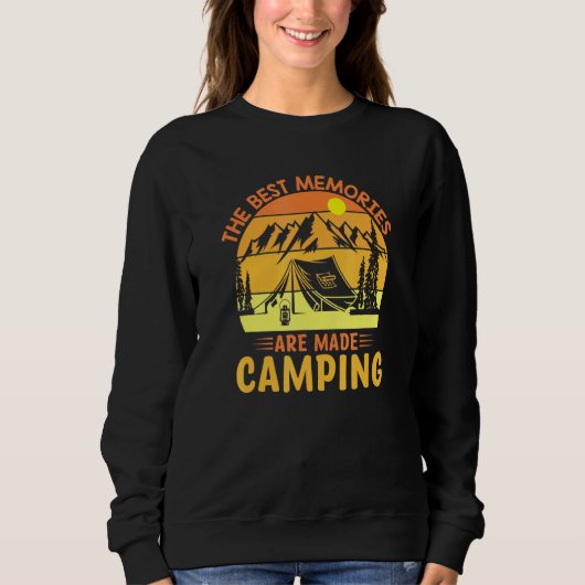 Sweatshirt Les Meilleurs Souvenirs Sont Le Camping Pour La Na (Devant)