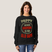 Sweatshirt Les Mens Pappy Parce Que Grand-Père Est Pour Les V (Devant entier)