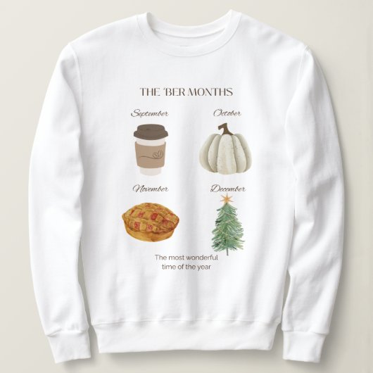 Sweatshirt Les mois les plus (Design devant)