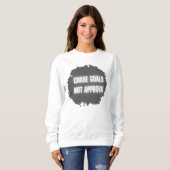 Sweatshirt "Les objectifs de chasse ne sont pas approuvés" Mo (Devant entier)