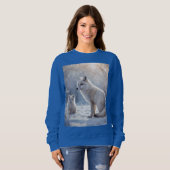 Sweatshirt "Les obligations décongelées : le renard arctique  (Devant entier)
