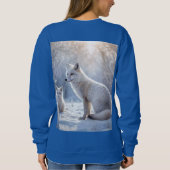 Sweatshirt "Les obligations décongelées : le renard arctique  (Dos)