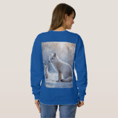 Sweatshirt "Les obligations décongelées : le renard arctique  (Dos entier)