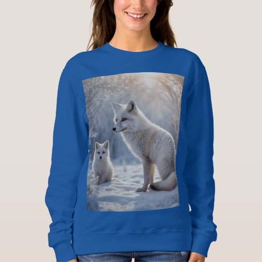 Sweatshirt "Les obligations décongelées : le renard arctique  (Devant)