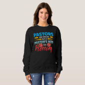 Sweatshirt Les pasteurs sont spéciaux La femme du pasteur est (Devant entier)