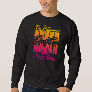 Sweatshirt Les Philippines sont ma thérapie Palm Tr Philippin