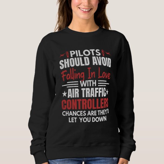 Sweatshirt Les pilotes doivent éviter le graphique d'avion de (Devant)
