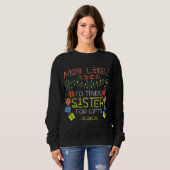 Sweatshirt Les Plus Probables À Échanger Soeur Pour Cadeaux F (Devant entier)