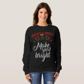 Sweatshirt Les Plus Probables À Noël Rendre Les Esprits Drôle (Devant entier)