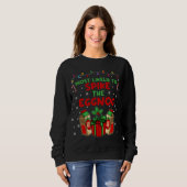 Sweatshirt Les plus susceptibles de faire frissonner l'Eggnog (Devant entier)