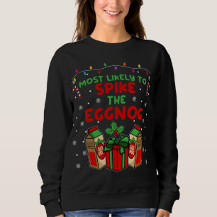 Sweatshirt Les plus susceptibles de faire frissonner l'Eggnog