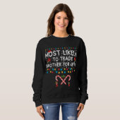 Sweatshirt Les Plus Susceptibles D'Échanger Fraternité Pour L (Devant entier)