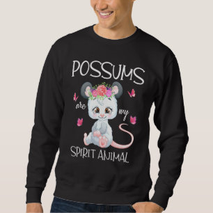 Sweatshirt Les Possum Sont Mon Esprit Animal Opossum