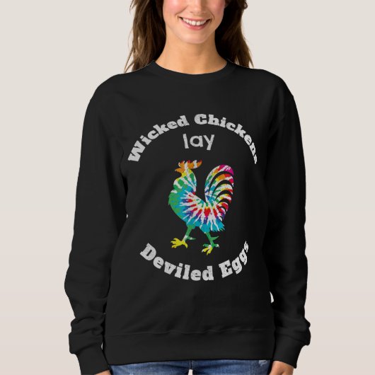 Sweatshirt Les Poulets Malins Posent Des Oeufs Dévastés Funny (Devant)