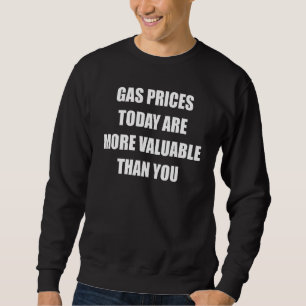 Sweatshirt Les Prix De La Pompe À Gaz Sont Aujourd'Hui Plus V
