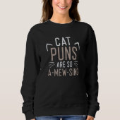 Sweatshirt Les Puns De Chat Sont Si Étonnants (Devant)