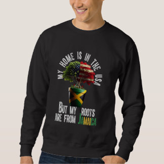 Sweatshirt Les Racines Du Patriote Américain Jamaïcain Provie