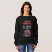 Sweatshirt Les racines géorgiennes Les ancêtres des immigrant (Devant entier)