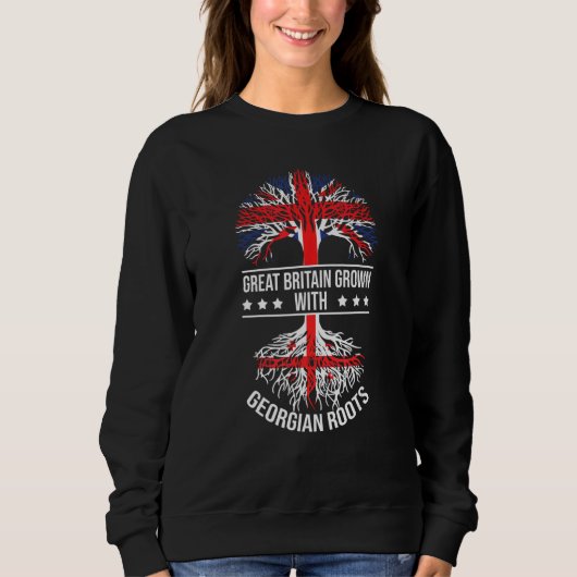 Sweatshirt Les racines géorgiennes Les ancêtres des immigrant (Devant)