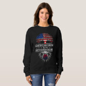 Sweatshirt Les racines sud-coréennes grandissantes de l'Améri (Devant entier)