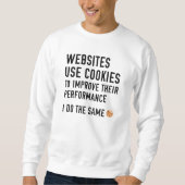Sweatshirt Les sites Web utilisent des cookies (Devant)
