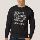 Sweatshirt Les sites Web utilisent des cookies (Devant)