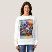 Sweatshirt Les sourires rendent tout plus lumineux (Devant entier)
