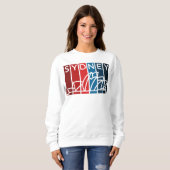 Sweatshirt Les tons rouge et bleu de l'opéra de Sydney (Devant entier)