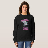 Sweatshirt Les Unicornes Sont De Miami Floride Amis Fl Buddy  (Devant entier)