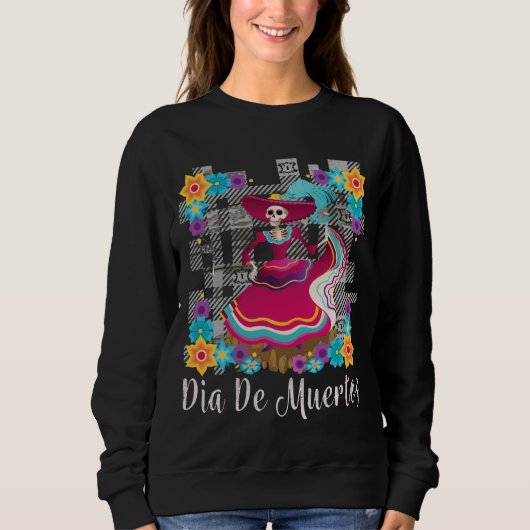 Sweatshirt Les vacances des femmes de Dia de Muertos (jour (Devant)