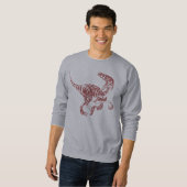 Sweatshirt Les velociraptors attendent (Devant entier)