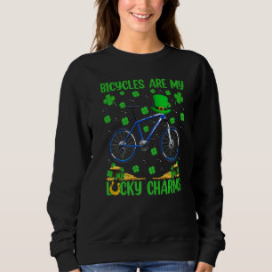 Sweatshirt Les Vélos Sont Mes Charmes Chanceux Vélo St Patric