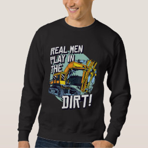 Sweatshirt Les vrais Hommes Jouent Dans La Machine Lourde Sal