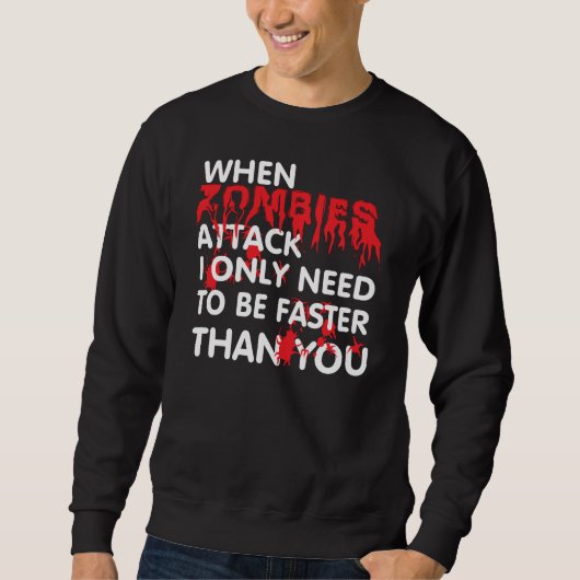 Sweatshirt Les zombies attaquent. (Devant)