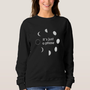 Sweatshirt L'Espace Lune Du Système Solaire En Juste Phase