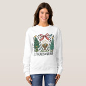 Sweatshirt Let Heaven and nature Sing Nativity Christmas (Devant entier)
