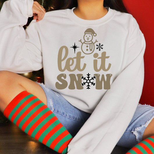 Sweatshirt Let it snow ash