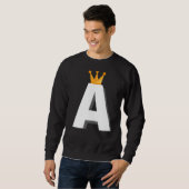 Sweatshirt Lettre A Alphabet Lettre Initiale (Devant entier)
