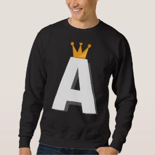 Sweatshirt Lettre A Alphabet Lettre Initiale