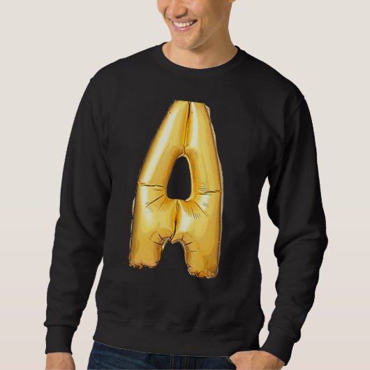 Sweatshirt Lettre A Alphabet majuscule Camouflage initial 1 (Devant)