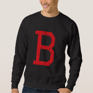 Sweatshirt Lettre B Alphabet majuscule École classique initia
