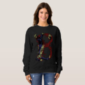 Sweatshirt LETTRE B Alphabet Zombie (Devant entier)