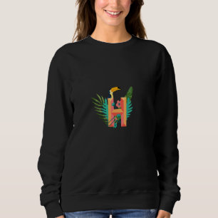 Sweatshirt Lettre de l'alphabet H Plantes tropicales